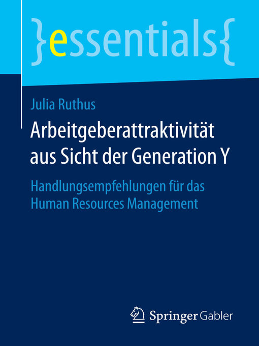 Title details for Arbeitgeberattraktivität aus Sicht der Generation Y by Julia Ruthus - Available